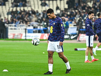 Jude Bellingham of England plays during the UEFA Nations League 2024/25 League B, Group B2 match between Greece and England at OAKA Stadium...