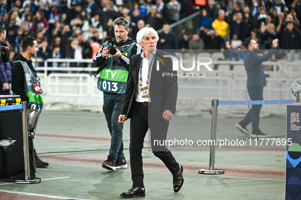 Coach Ivan Jovanovic of Greece is present during the UEFA Nations League 2024/25 League B, Group B2 match between Greece and England at OAKA...