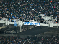 Greek supporters have fun during the UEFA Nations League 2024/25 League B, Group B2 match between Greece and England at OAKA Stadium in Athe...