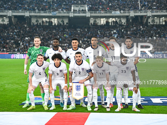 England plays during the UEFA Nations League 2024/25 League B, Group B2 match between Greece and England at OAKA Stadium in Athens, Greece,...