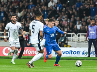 Christos Zafeiris of Greece plays during the UEFA Nations League 2024/25 League B, Group B2 match between Greece and England at OAKA Stadium...