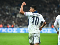 Jude Bellingham of England plays during the UEFA Nations League 2024/25 League B, Group B2 match between Greece and England at OAKA Stadium...