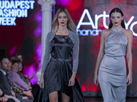 A model presents a creation by Hungarian designer Art & You during Budapest Fashion Week in Budapest, Hungary, on November 14, 2024, at Hall...