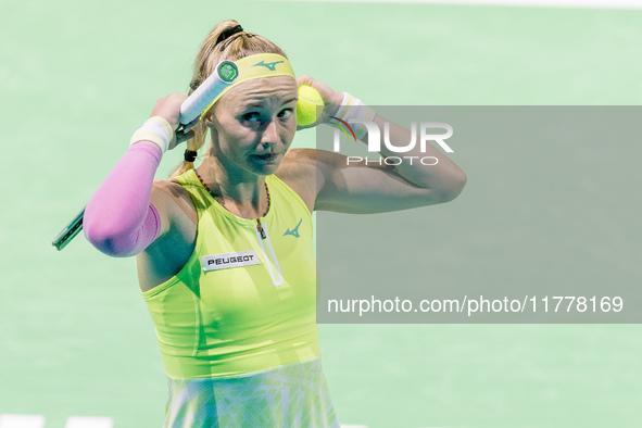 Rebecca Sramkova  during Billie Jean King Cup Finals match Slovakia vs USA in Malaga Spain on 14 November 2024. 