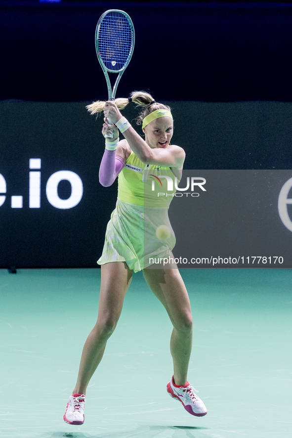 Rebecca Sramkova  during Billie Jean King Cup Finals match Slovakia vs USA in Malaga Spain on 14 November 2024. 