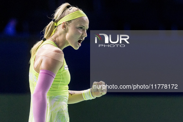 Rebecca Sramkova  during Billie Jean King Cup Finals match Slovakia vs USA in Malaga Spain on 14 November 2024. 