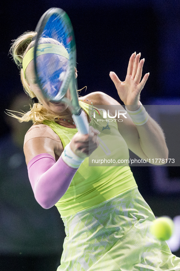 Rebecca Sramkova  during Billie Jean King Cup Finals match Slovakia vs USA in Malaga Spain on 14 November 2024. 