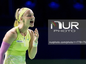 Rebecca Sramkova  during Billie Jean King Cup Finals match Slovakia vs USA in Malaga Spain on 14 November 2024. (