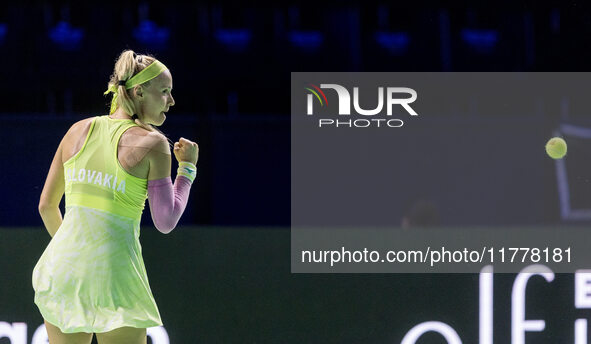 Rebecca Sramkova  during Billie Jean King Cup Finals match Slovakia vs USA in Malaga Spain on 14 November 2024. 