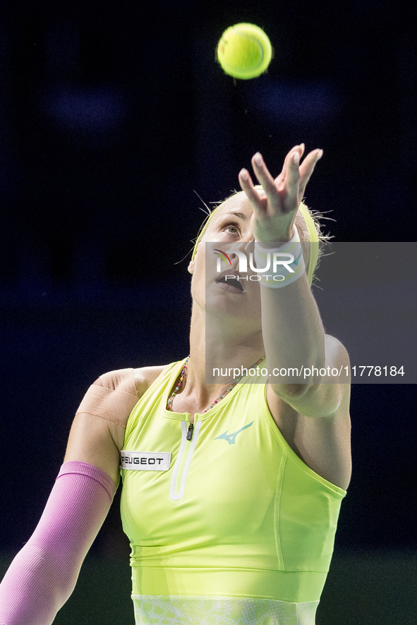 Rebecca Sramkova  during Billie Jean King Cup Finals match Slovakia vs USA in Malaga Spain on 14 November 2024. 