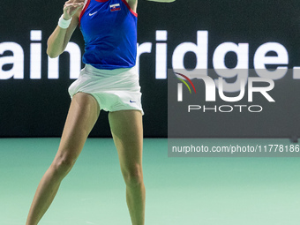 Renata Jamrichova  during Billie Jean King Cup Finals match Slovakia vs USA in Malaga Spain on 14 November 2024. (