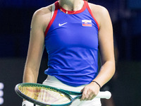 Renata Jamrichova  during Billie Jean King Cup Finals match Slovakia vs USA in Malaga Spain on 14 November 2024. (