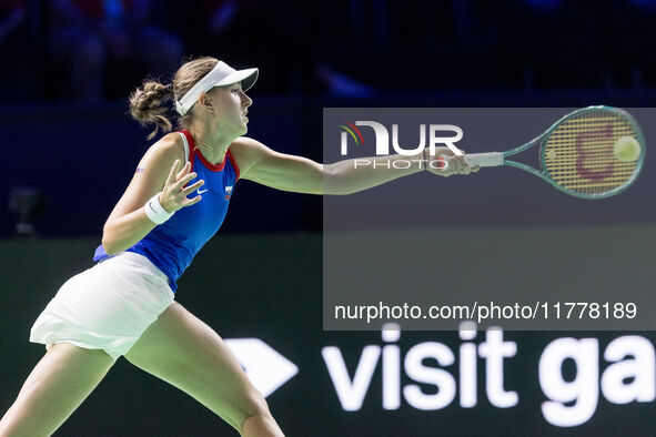 Renata Jamrichova  during Billie Jean King Cup Finals match Slovakia vs USA in Malaga Spain on 14 November 2024. 