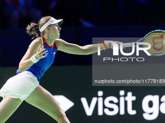 Renata Jamrichova  during Billie Jean King Cup Finals match Slovakia vs USA in Malaga Spain on 14 November 2024. (