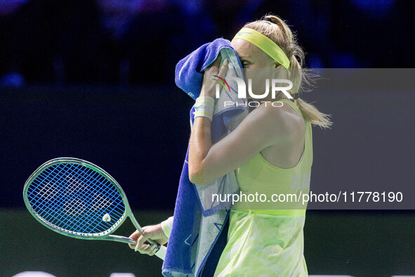 Rebecca Sramkova  during Billie Jean King Cup Finals match Slovakia vs USA in Malaga Spain on 14 November 2024. 