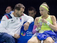 Matej Liptak , Rebecca Sramkova  during Billie Jean King Cup Finals match Slovakia vs USA in Malaga Spain on 14 November 2024. (