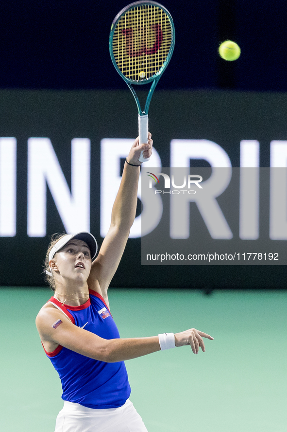 Renata Jamrichova  during Billie Jean King Cup Finals match Slovakia vs USA in Malaga Spain on 14 November 2024. 