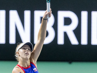 Renata Jamrichova  during Billie Jean King Cup Finals match Slovakia vs USA in Malaga Spain on 14 November 2024. (