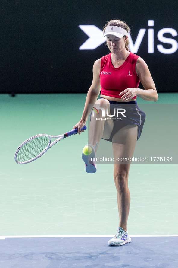 Danielle Collins  during Billie Jean King Cup Finals match Slovakia vs USA in Malaga Spain on 14 November 2024. 