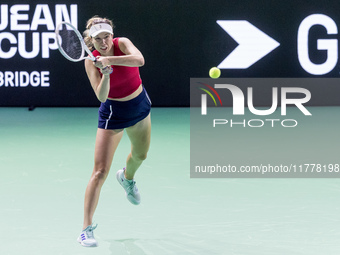 Danielle Collins  during Billie Jean King Cup Finals match Slovakia vs USA in Malaga Spain on 14 November 2024. (