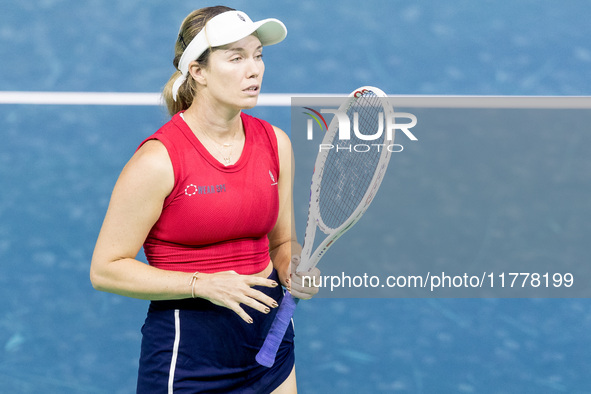 Danielle Collins  during Billie Jean King Cup Finals match Slovakia vs USA in Malaga Spain on 14 November 2024. 