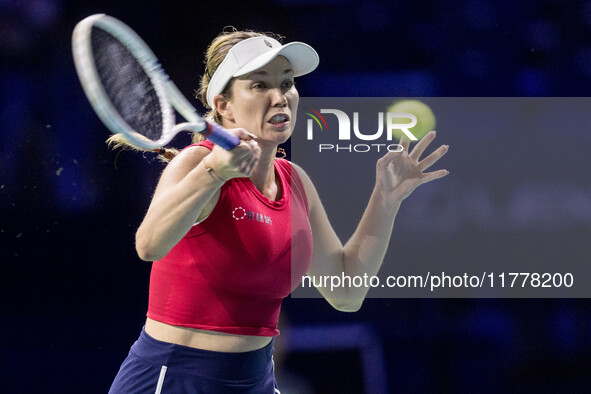 Danielle Collins  during Billie Jean King Cup Finals match Slovakia vs USA in Malaga Spain on 14 November 2024. 