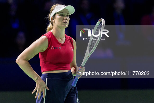 Danielle Collins  during Billie Jean King Cup Finals match Slovakia vs USA in Malaga Spain on 14 November 2024. 