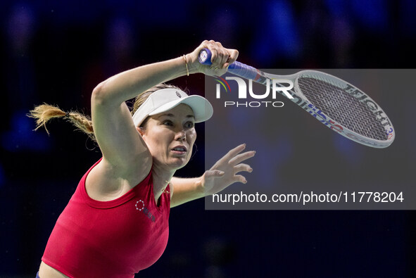 Danielle Collins  during Billie Jean King Cup Finals match Slovakia vs USA in Malaga Spain on 14 November 2024. 