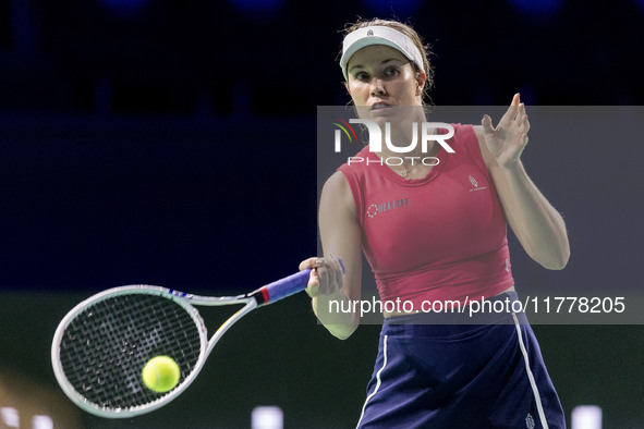 Danielle Collins  during Billie Jean King Cup Finals match Slovakia vs USA in Malaga Spain on 14 November 2024. 