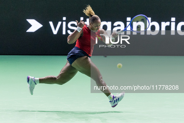 Taylor Townsend  during Billie Jean King Cup Finals match Slovakia vs USA in Malaga Spain on 14 November 2024. 