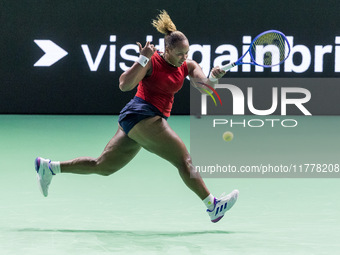 Taylor Townsend  during Billie Jean King Cup Finals match Slovakia vs USA in Malaga Spain on 14 November 2024. (