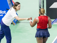 Linddsey Davenport , Taylor Townsend  during Billie Jean King Cup Finals match Slovakia vs USA in Malaga Spain on 14 November 2024. (