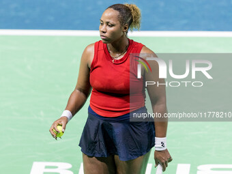 Taylor Townsend  during Billie Jean King Cup Finals match Slovakia vs USA in Malaga Spain on 14 November 2024. (