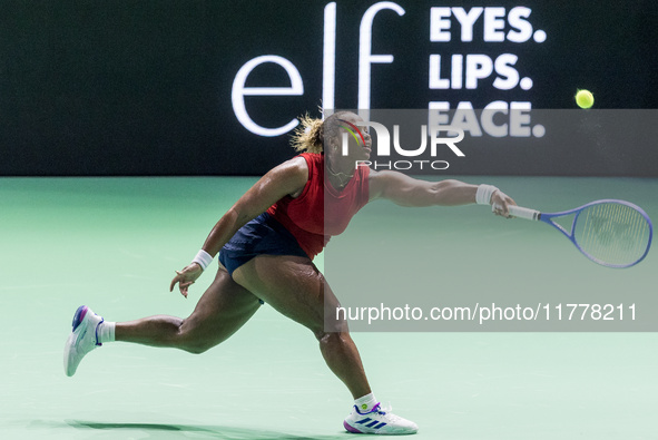 Taylor Townsend  during Billie Jean King Cup Finals match Slovakia vs USA in Malaga Spain on 14 November 2024. 