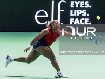 Taylor Townsend  during Billie Jean King Cup Finals match Slovakia vs USA in Malaga Spain on 14 November 2024. (