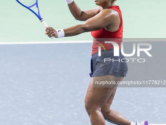 Taylor Townsend  during Billie Jean King Cup Finals match Slovakia vs USA in Malaga Spain on 14 November 2024. (