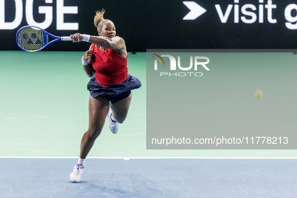 Taylor Townsend  during Billie Jean King Cup Finals match Slovakia vs USA in Malaga Spain on 14 November 2024. 