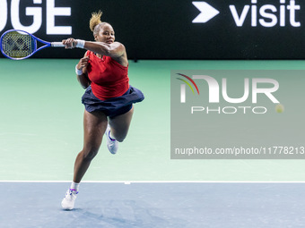 Taylor Townsend  during Billie Jean King Cup Finals match Slovakia vs USA in Malaga Spain on 14 November 2024. (