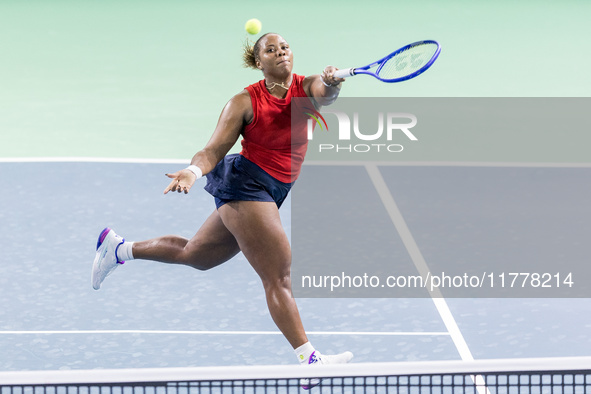 Taylor Townsend  during Billie Jean King Cup Finals match Slovakia vs USA in Malaga Spain on 14 November 2024. 