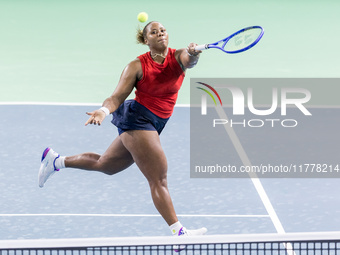 Taylor Townsend  during Billie Jean King Cup Finals match Slovakia vs USA in Malaga Spain on 14 November 2024. (