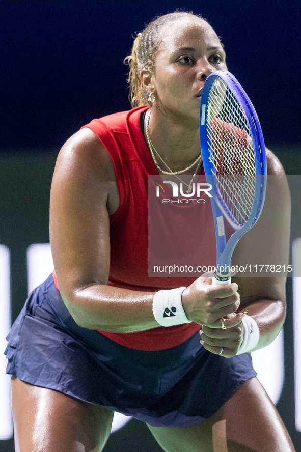 Taylor Townsend  during Billie Jean King Cup Finals match Slovakia vs USA in Malaga Spain on 14 November 2024. 