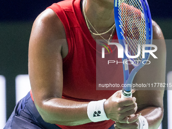 Taylor Townsend  during Billie Jean King Cup Finals match Slovakia vs USA in Malaga Spain on 14 November 2024. (