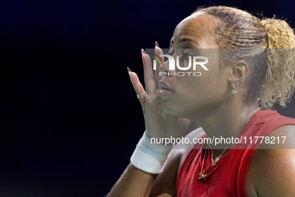 Taylor Townsend  during Billie Jean King Cup Finals match Slovakia vs USA in Malaga Spain on 14 November 2024. 