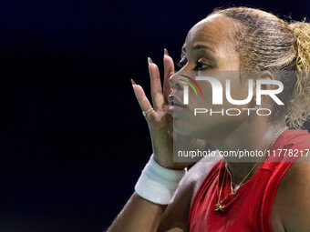 Taylor Townsend  during Billie Jean King Cup Finals match Slovakia vs USA in Malaga Spain on 14 November 2024. (