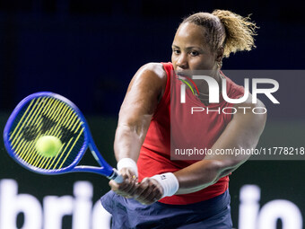 Taylor Townsend  during Billie Jean King Cup Finals match Slovakia vs USA in Malaga Spain on 14 November 2024. (