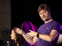 CEO of Mindstone, Joshua Wohle, attends the third and last day of Web Summit in Lisbon, Portugal, on November 14, 2024. The largest technolo...