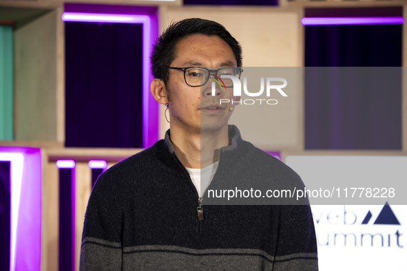 Partner at Lowercarbon Capital, Shawn Xu, attends the third and last day of Web Summit in Lisbon, Portugal, on November 14, 2024. The larges...