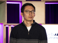 Partner at Lowercarbon Capital, Shawn Xu, attends the third and last day of Web Summit in Lisbon, Portugal, on November 14, 2024. The larges...