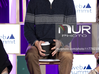 Partner at Lowercarbon Capital, Shawn Xu, attends the third and last day of Web Summit in Lisbon, Portugal, on November 14, 2024. The larges...