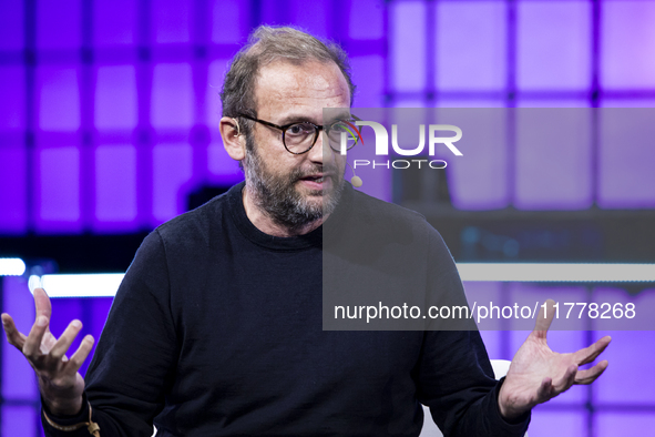 Co-founder of Veja, Sebastien Kopp, attends the third and last day of Web Summit in Lisbon, Portugal, on November 14, 2024. The largest tech...